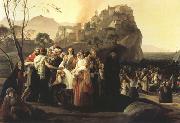 Francesco Hayez The Refugees of Parga (mk22) oil on canvas